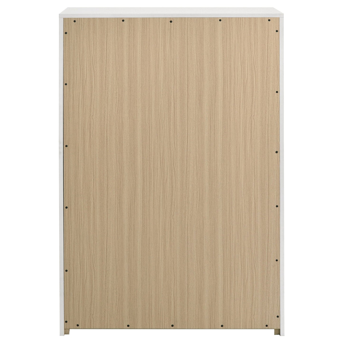 Ines 5-drawer Bedroom Chest of Drawers White High Gloss