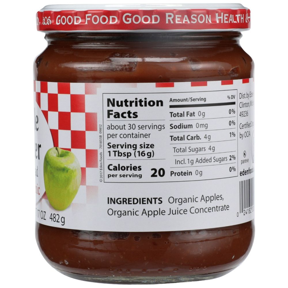 EDEN FOODS: Apple Fruit Butter , 17 oz