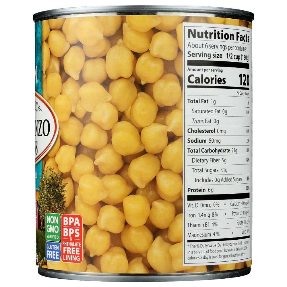 EDEN FOODS: Organic Garbanzo Beans, 29 oz