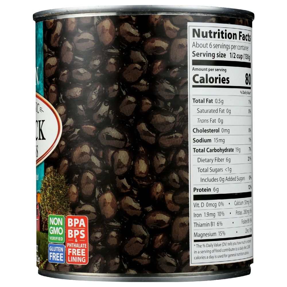 EDEN FOODS: Organic Black Turtle Beans, 29 oz