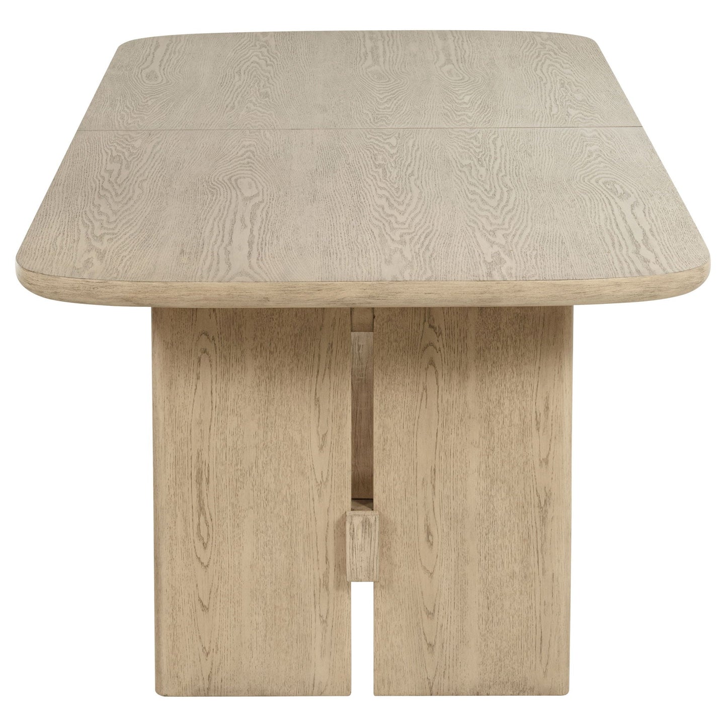 Kailani 110-inch Rectangular Wood Dining Table Beige Oak