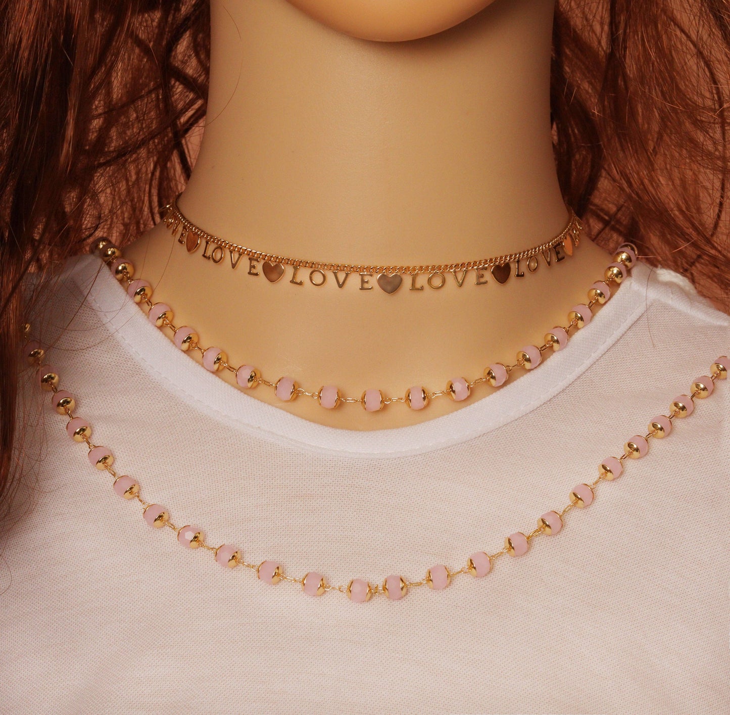 Love Heart Cuban curb Chain By Yard/Necklace, sku#LS36