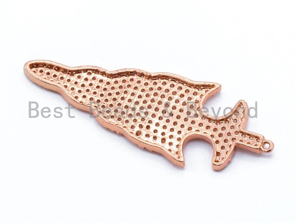 CZ Micro Pave Arrow Charm, Sword Pendant,16x46mm,14x12mm,59x21mm,sku#B38
