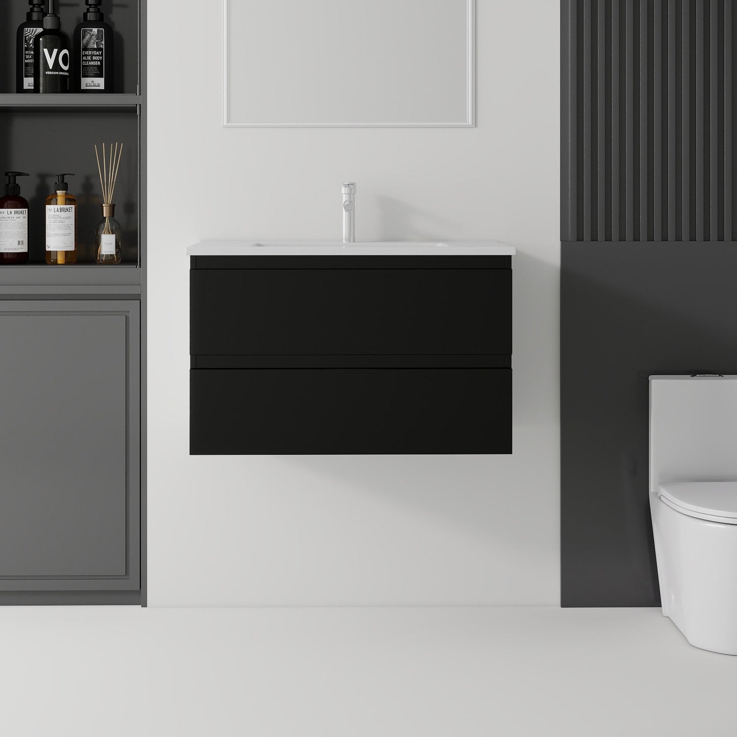 30 Inch Floating Bathroom Vanity with Sink
