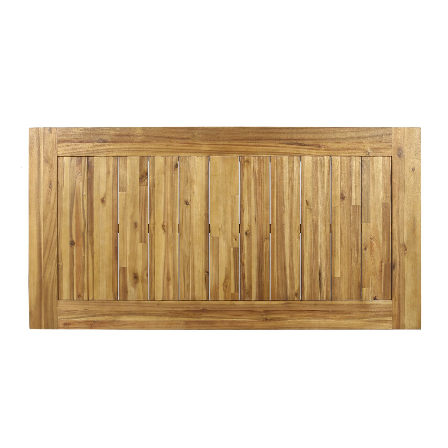 Outdoor 69" Acacia Wood Dining Table, Sandblast