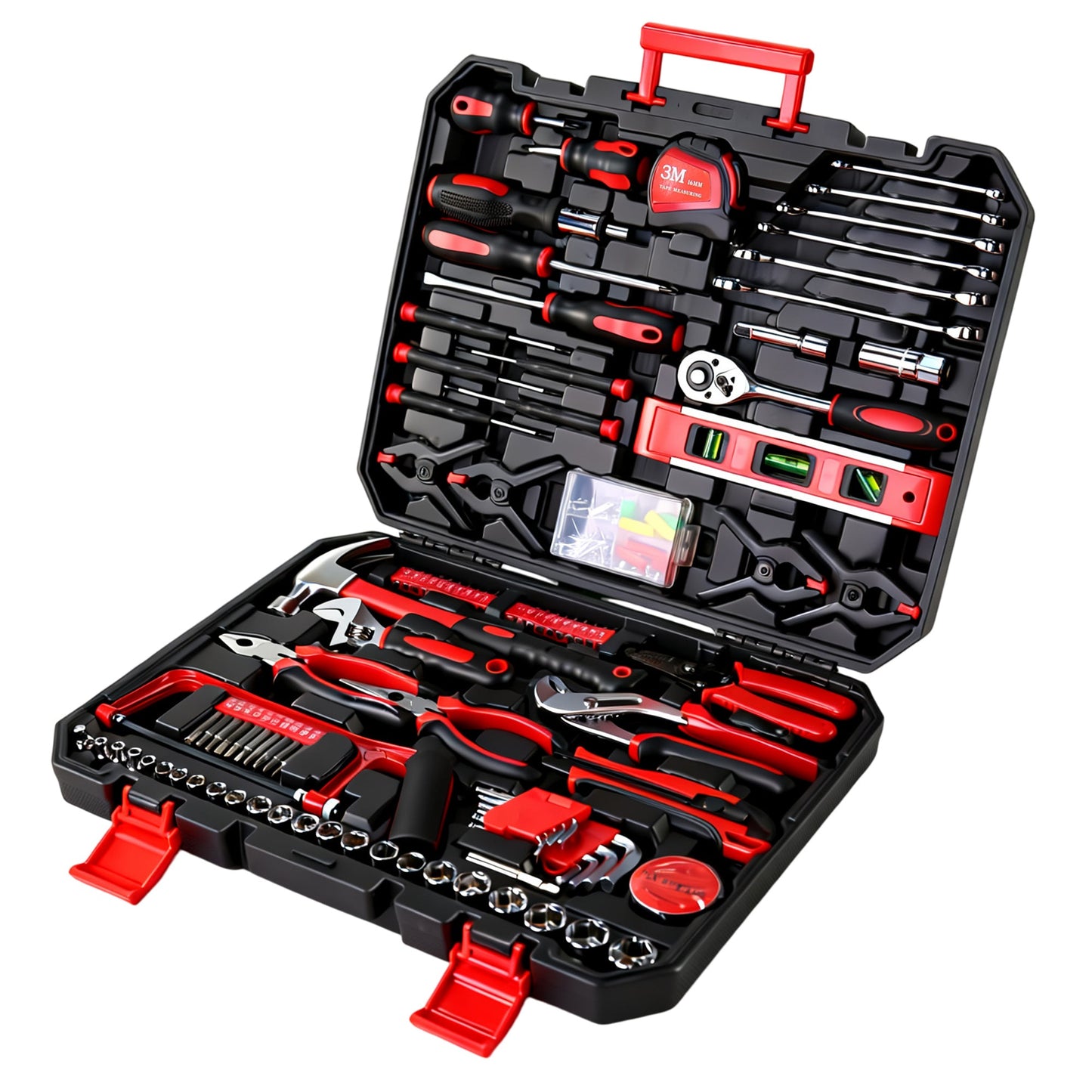 266-Piece Home Tool Set with Rolling Tool Box