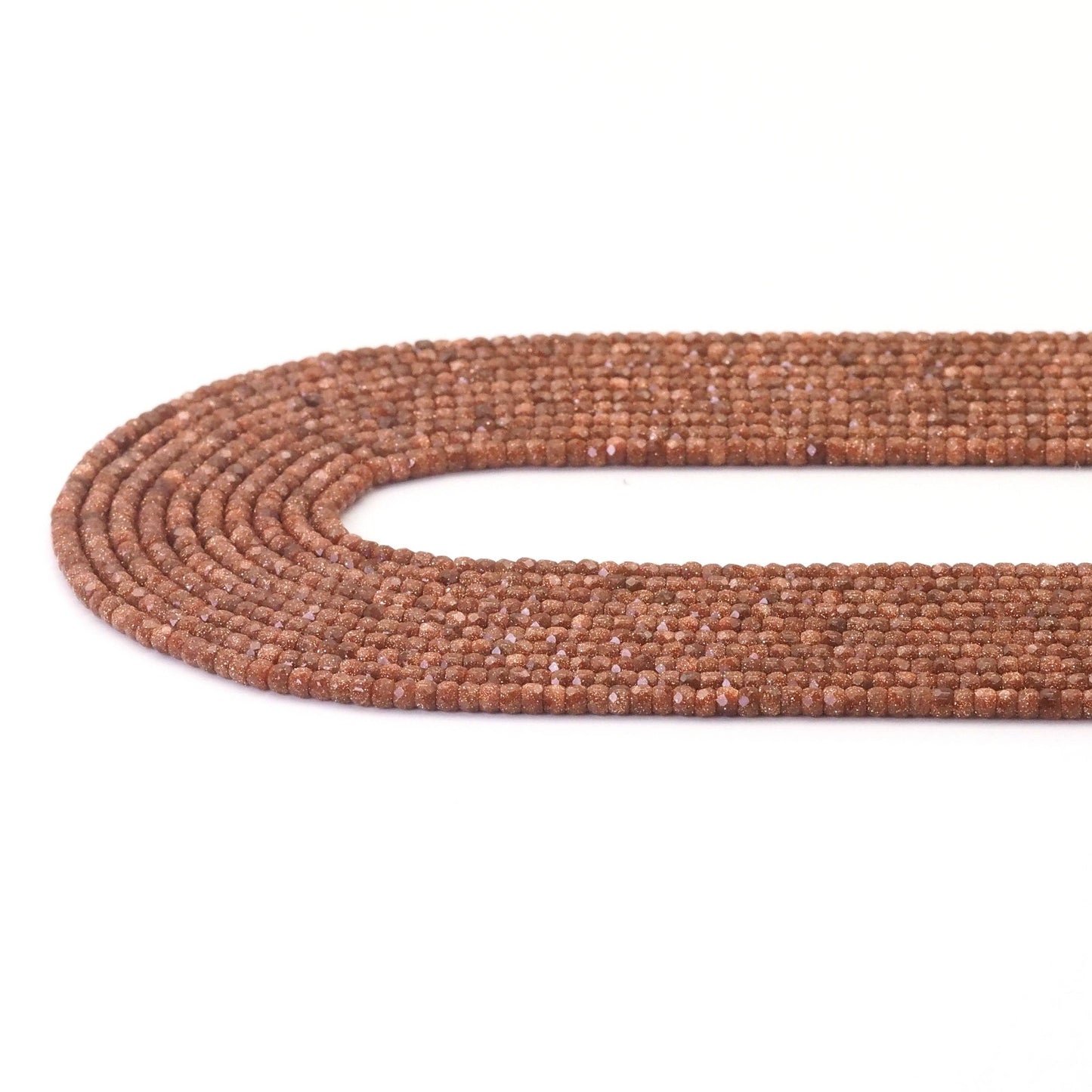 2x3mm Rondelle Faceted Goldstone Beads, Sku#U1643