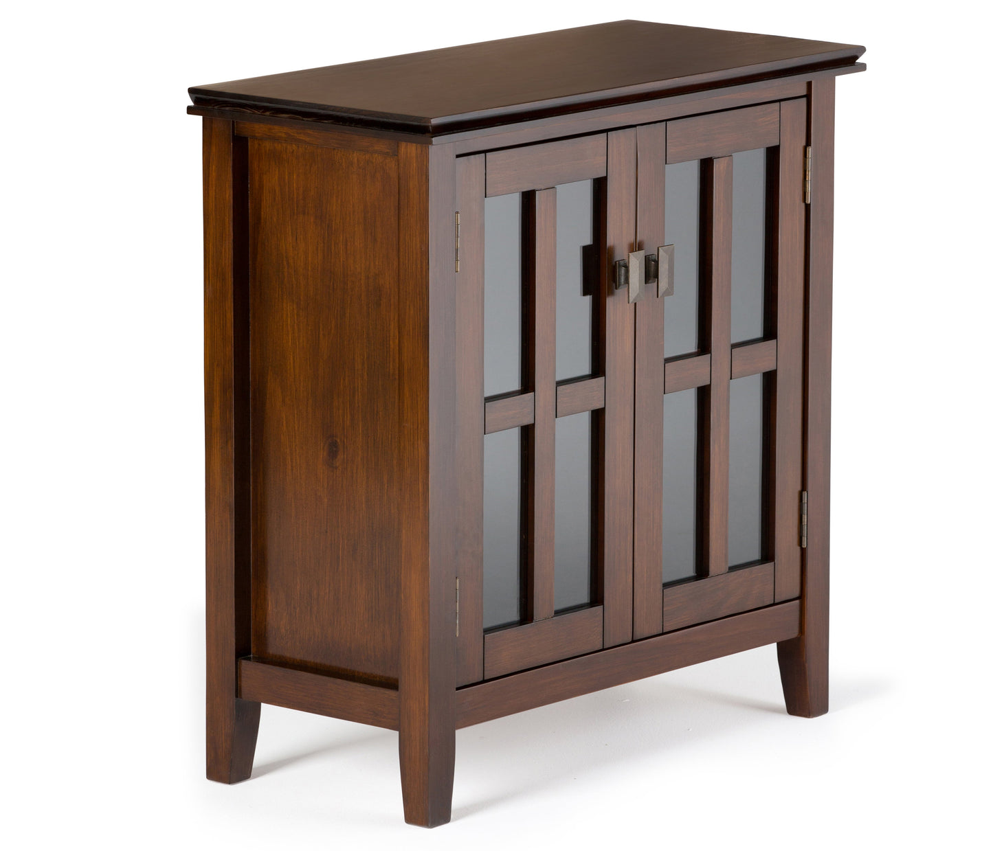 Artisan 30 Inch Wide Solid Wood Low Storage Cabinet in Russet