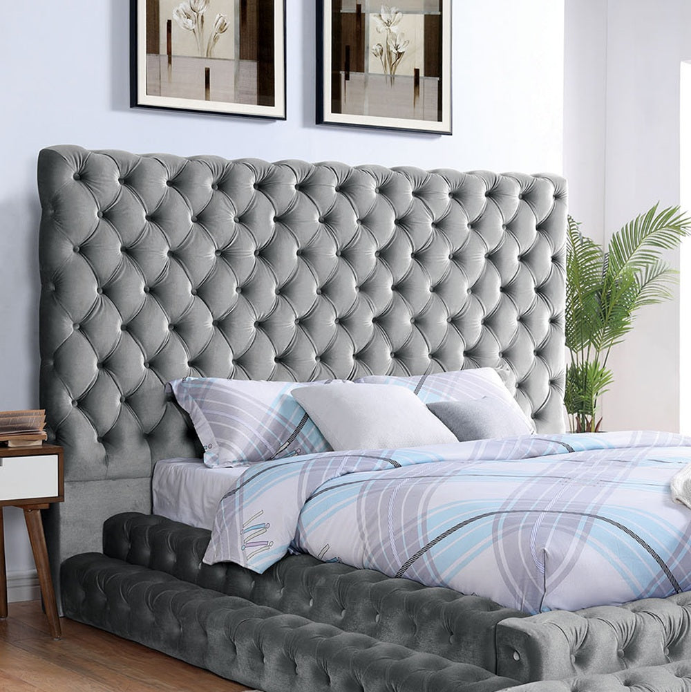 Contemporary Style Fully Upholstered Frame