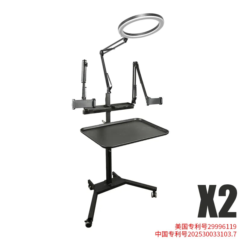 BANC DE TATOUAGE MULTIFONCTIONNEL TAIDU PROMOTION DOUBLE SUPPORT AVEC LUMIÈRE