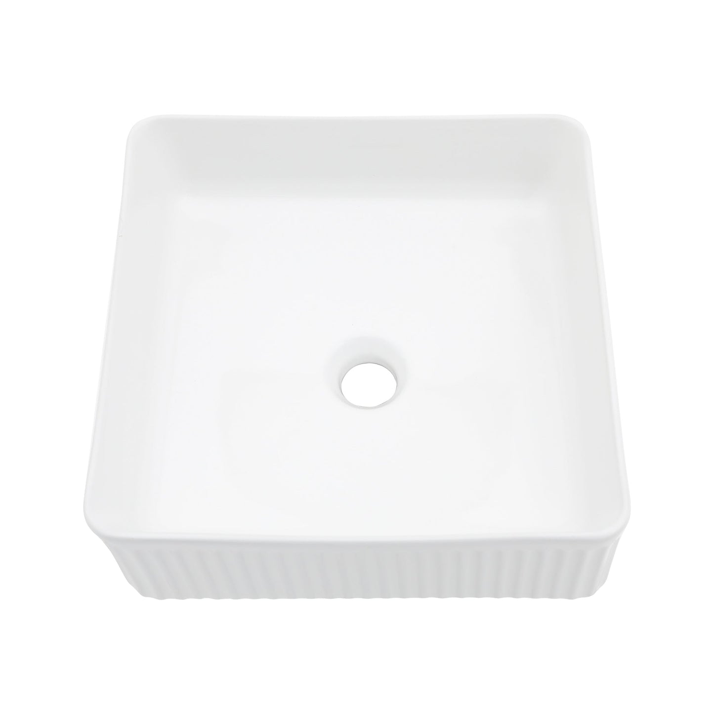 15.69"x15.69" Modern Bathroom Vessel Sink