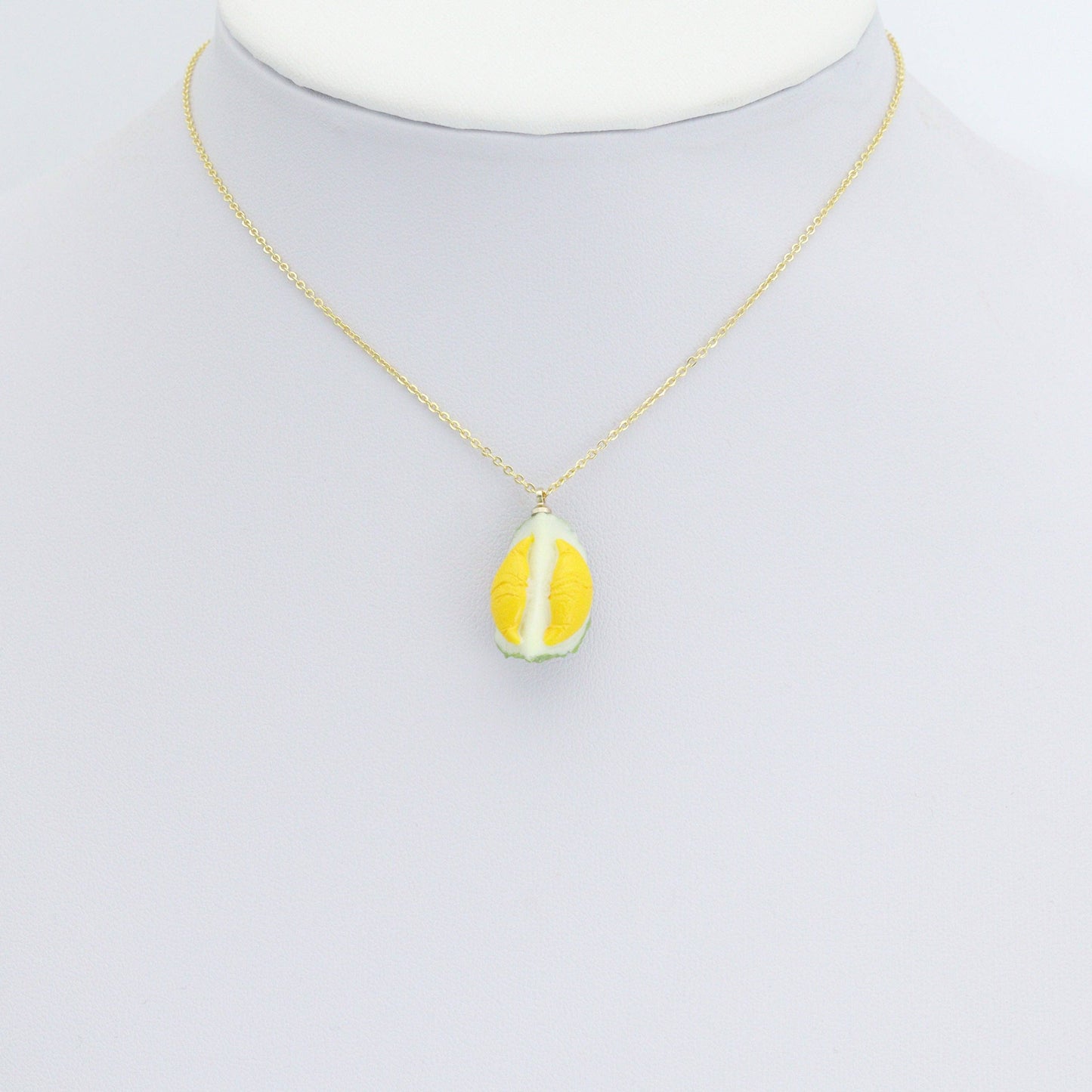Enamel Gold Durian Charm Pendant,Sku#LK1228