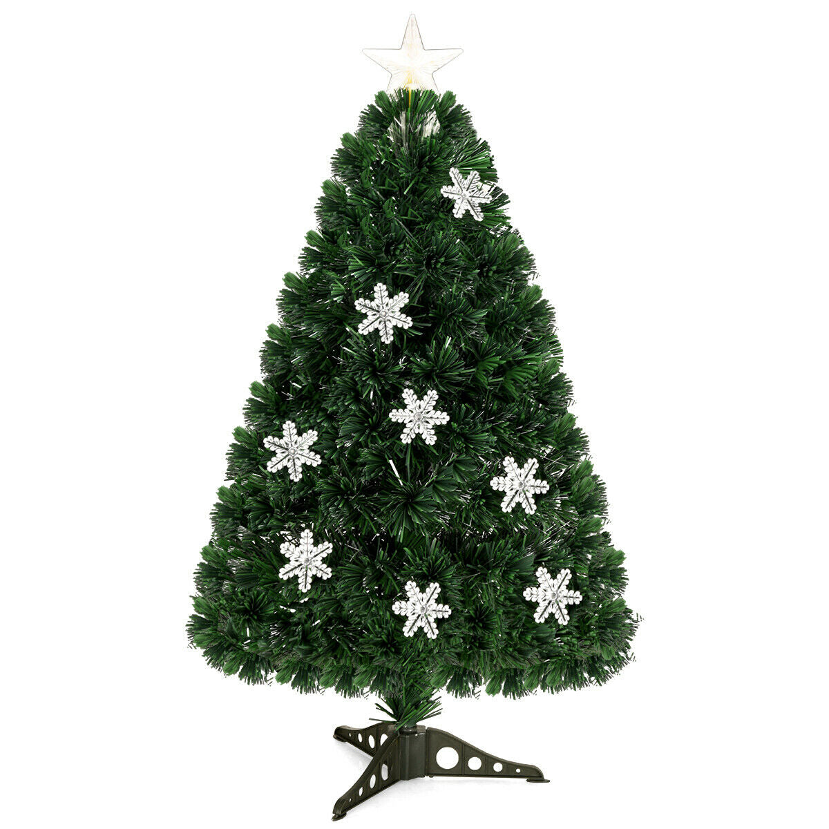 LED Optic Artificial Christmas Tree with Snowflakes