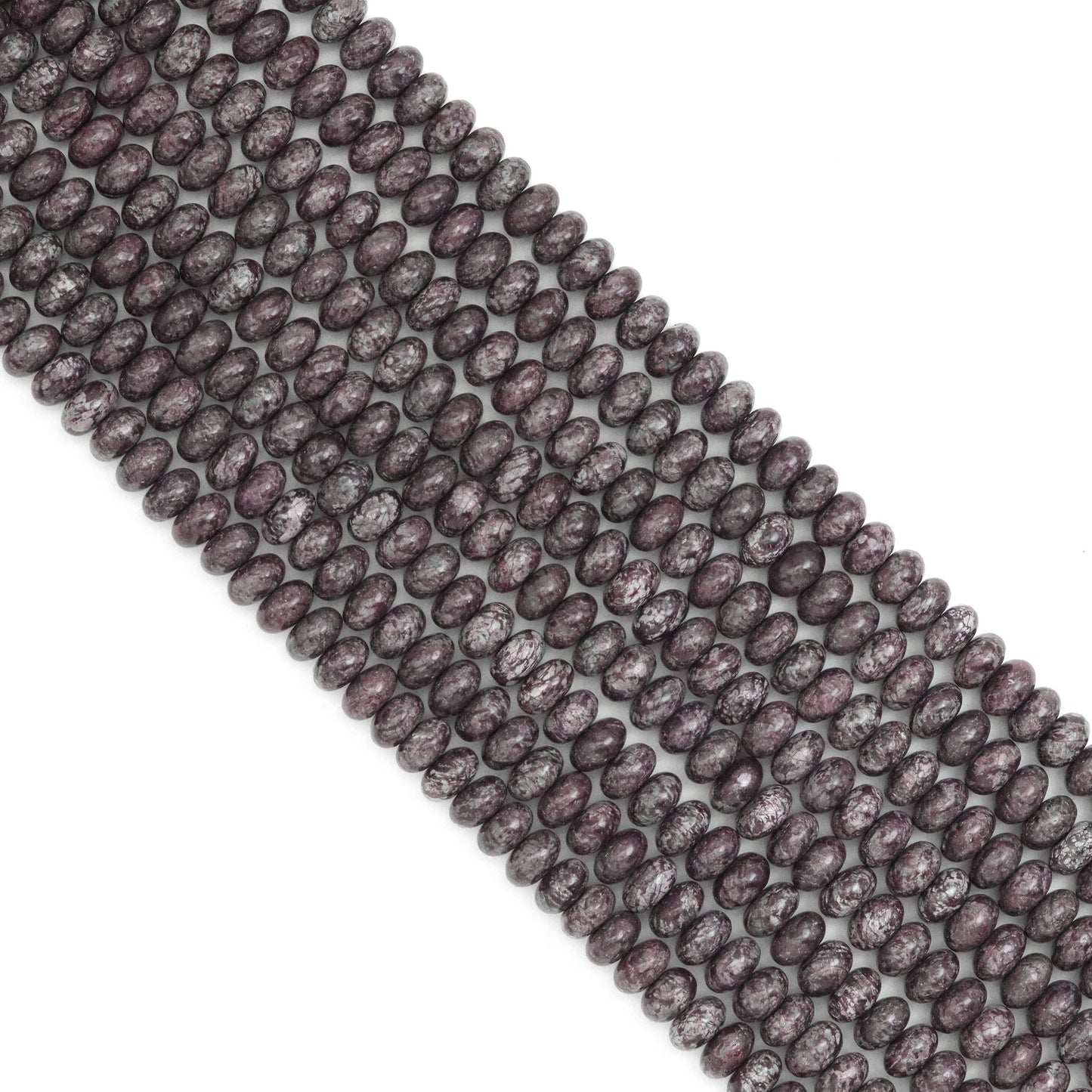 5x8mm Smooth Rondelle Brown Snowflake Beads, Sku#U1921