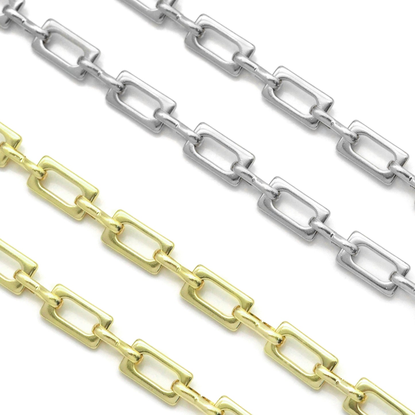 High Quality Rectangle Link Chain by Yard, sku#LS33