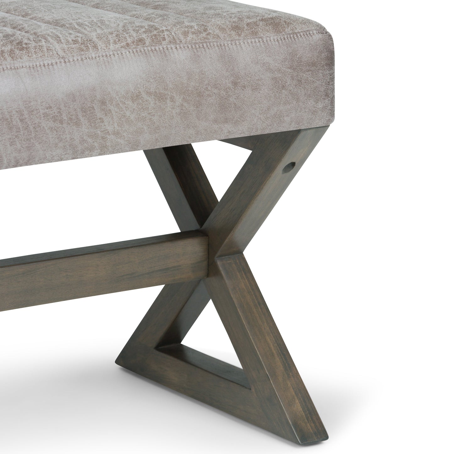 Salinger Large Ottoman Bench - Distressed
