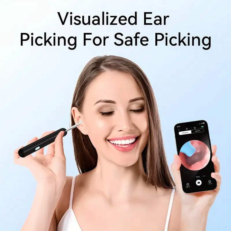 Ear Wax Removal Kit with Camera, Light and 6 Ear Spoons