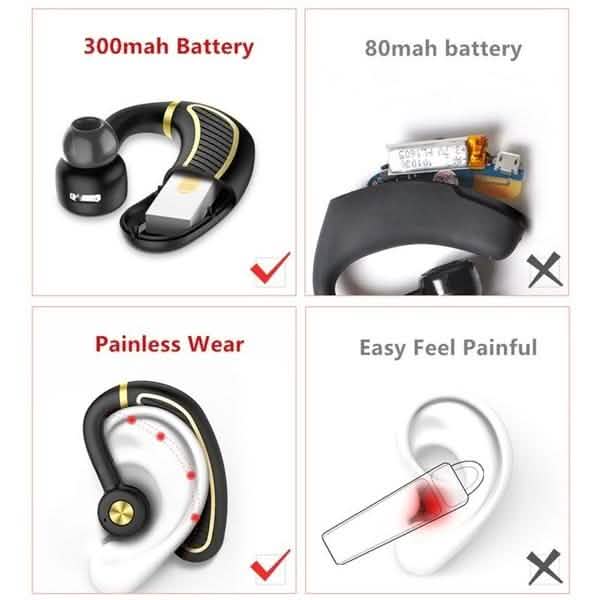 Earhook Business Earphone with Mic