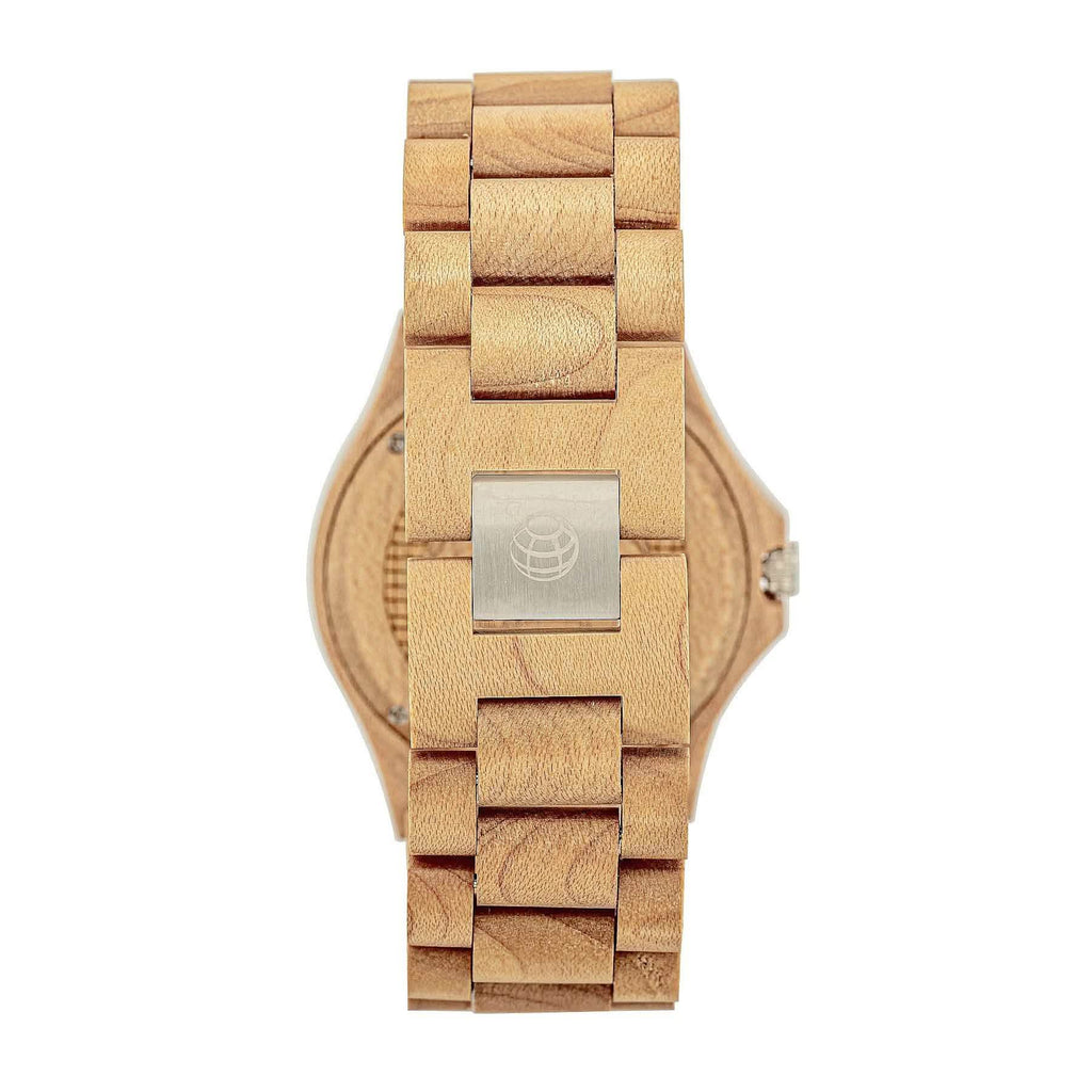 Earth Wood Centurionクォーツエコフレンドリーブレスレットウォッチ