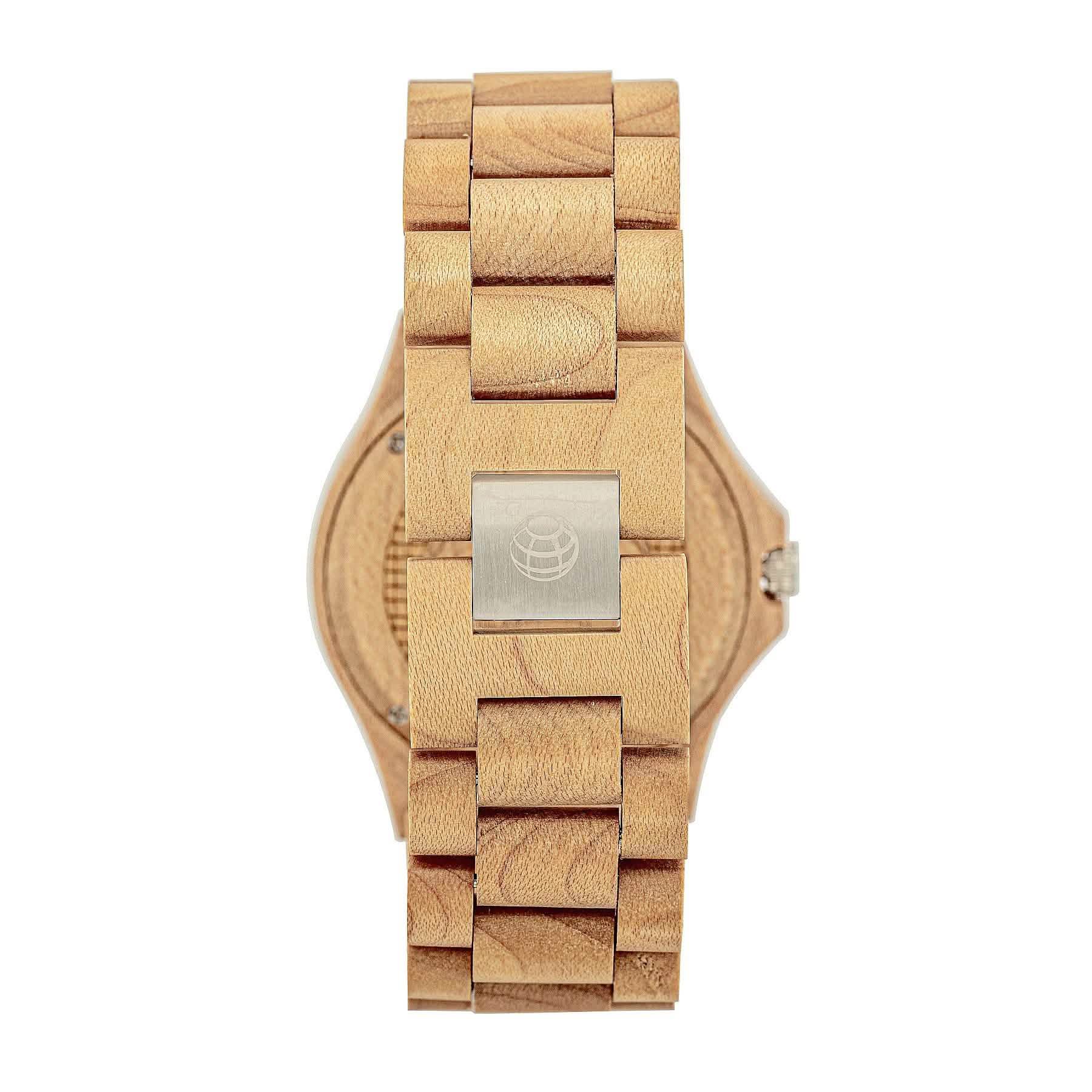 Earth Wood Centurionクォーツエコフレンドリーブレスレットウォッチ