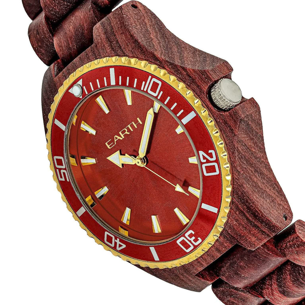 Earth Wood Centurionクォーツエコフレンドリーブレスレットウォッチ