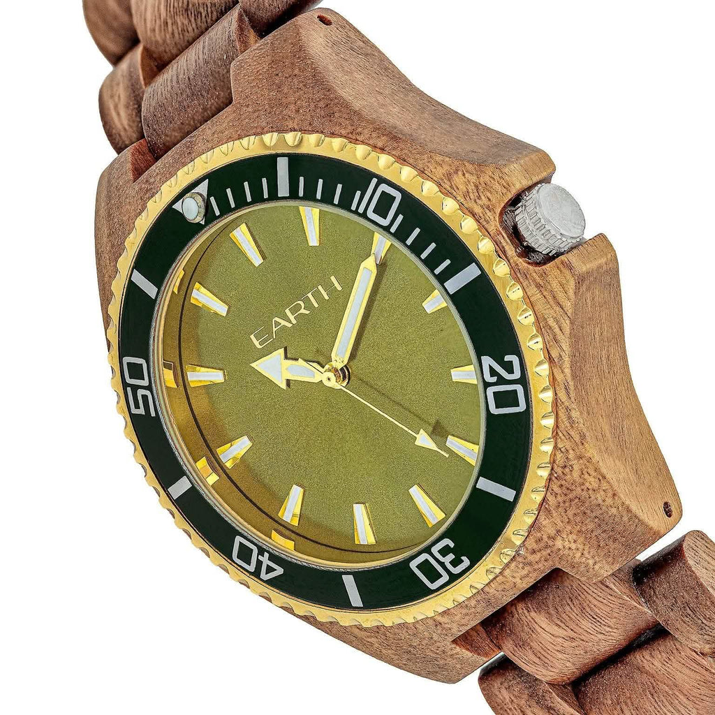 Earth Wood Centurionクォーツエコフレンドリーブレスレットウォッチ