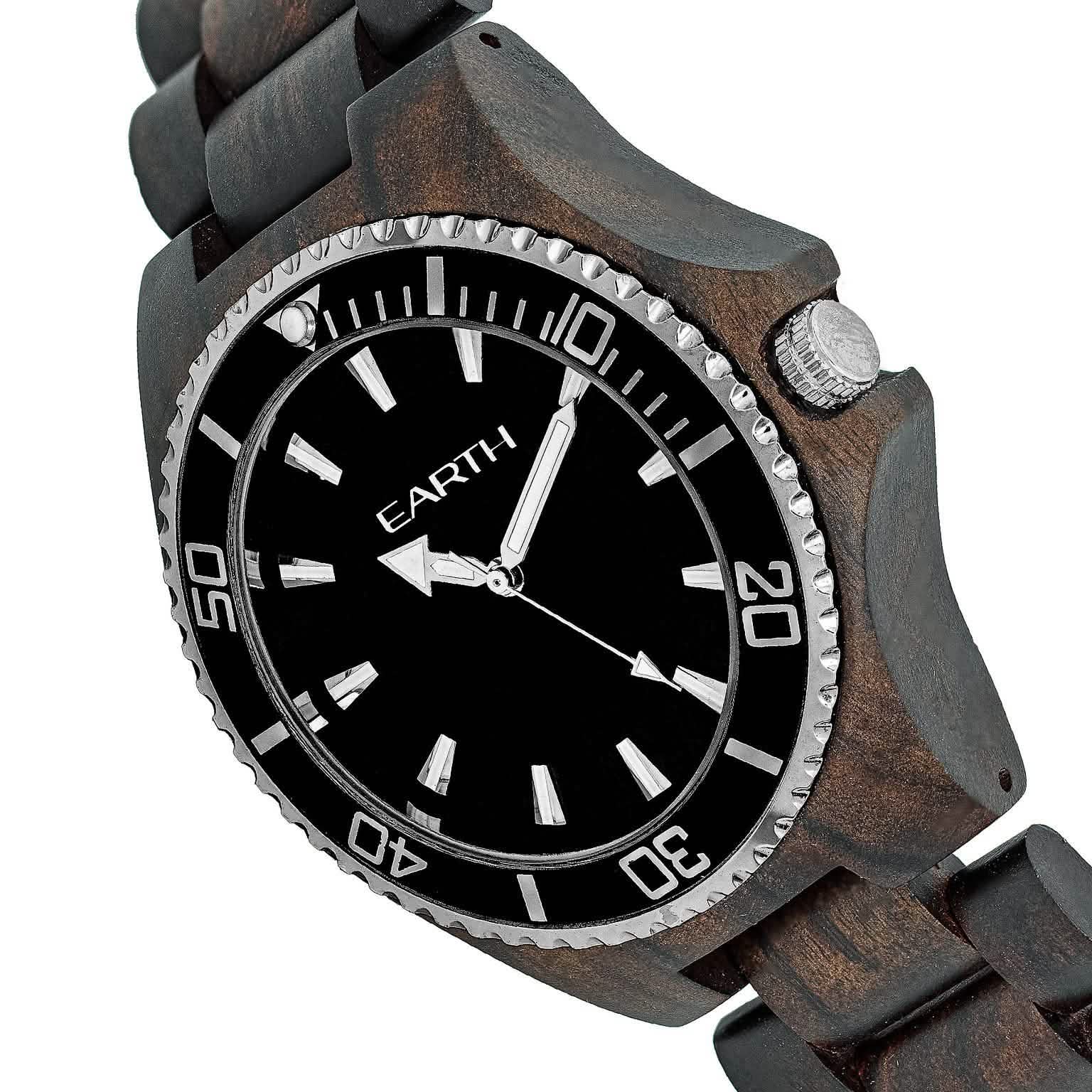 Earth Wood Centurionクォーツエコフレンドリーブレスレットウォッチ