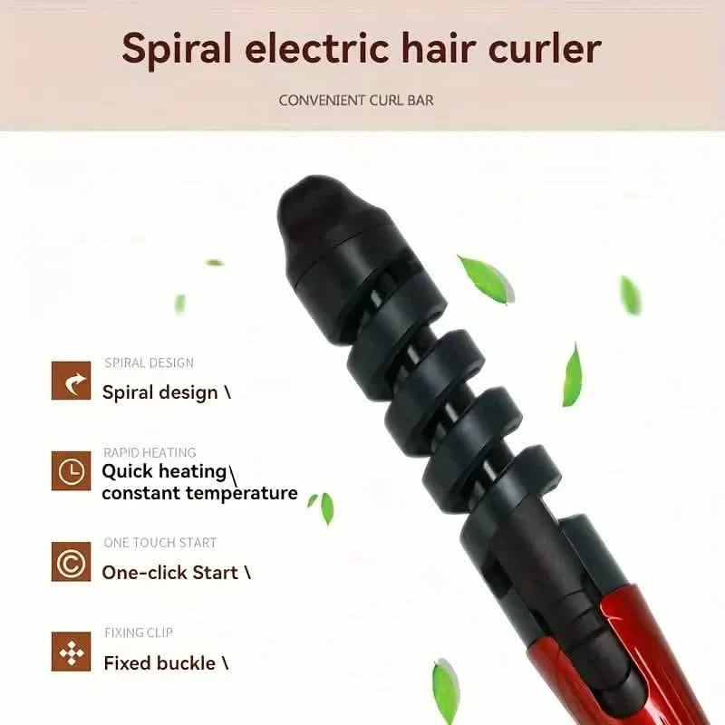 Easy-to-Use Spiral Hair Curler - Anti-Scald, Wave & Curl Maker