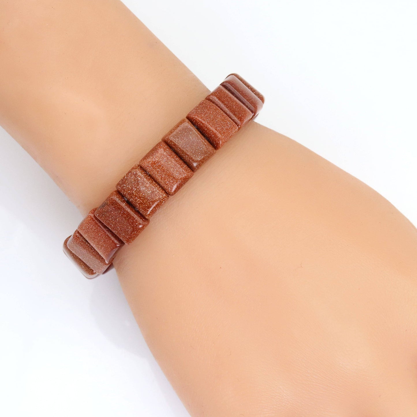 8x12mm Rectangle Stretchy Bracelet, Sku#U1991
