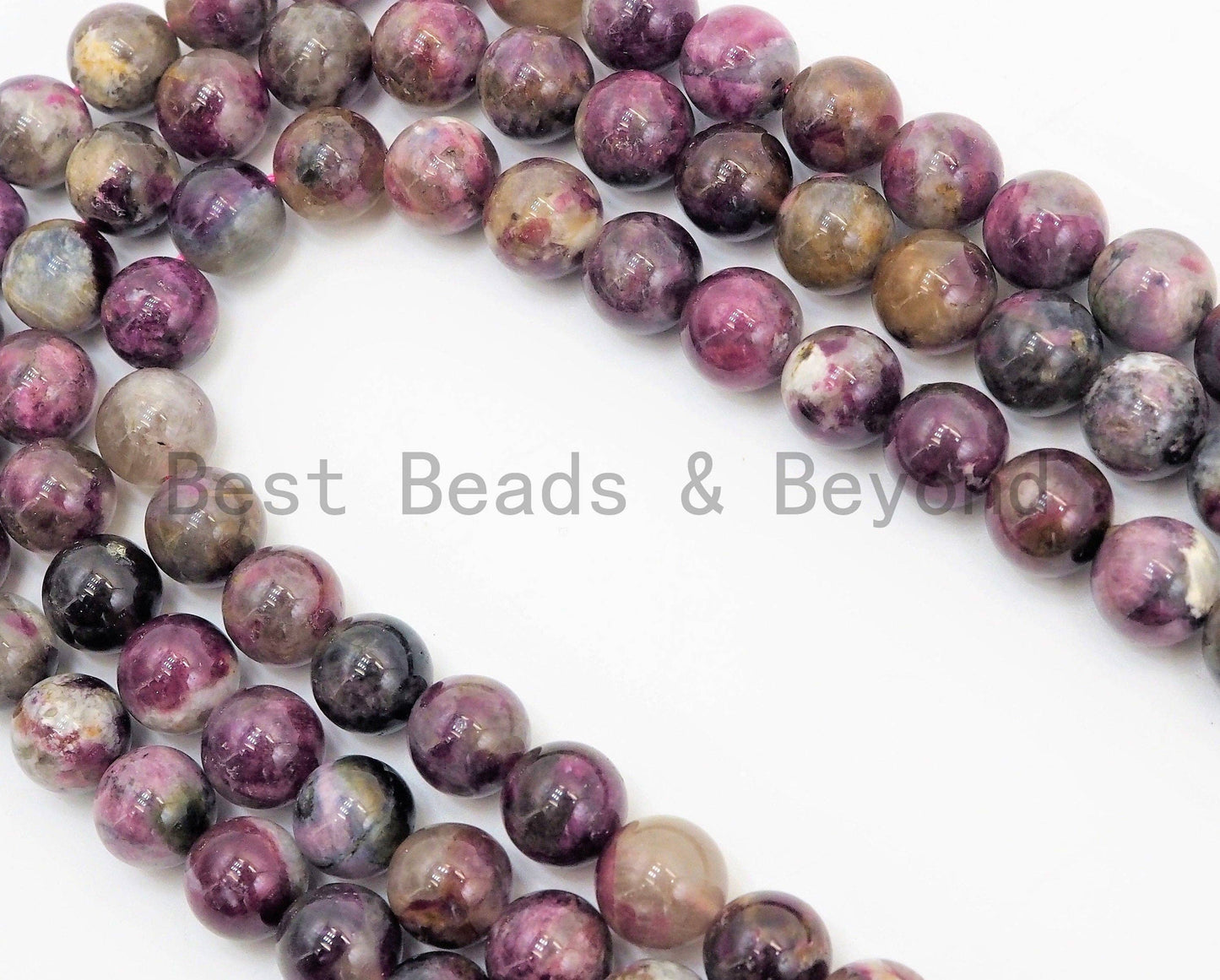 High Quality Natural Tourmaline beads, 6mm/8mm/10mm Round Smooth Natural Tourmaline Gemstone Beads, 15.5inch strand, SKU#U330