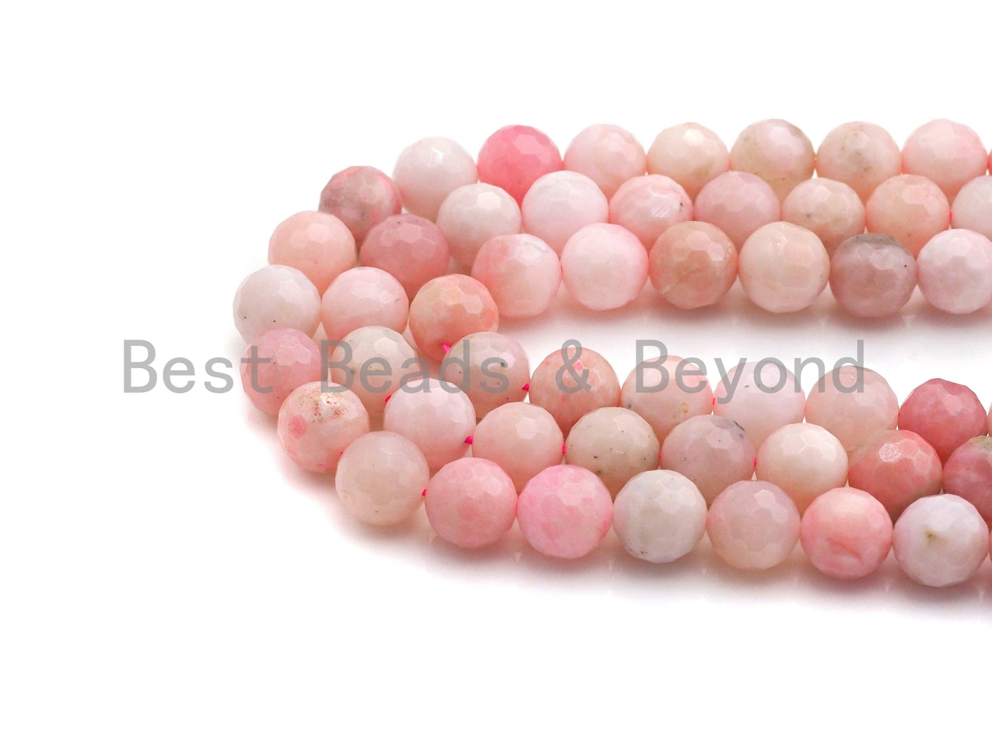 High Quality Natural Pink Opal Faceted Beads, 6mm/8mm/10mm/12mm Round Faceted Opal Beads, 15.5" Full Strand, sku#U819