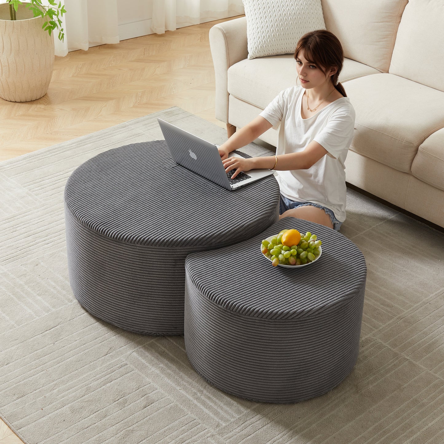 Nesting Coffee Table Set of 2