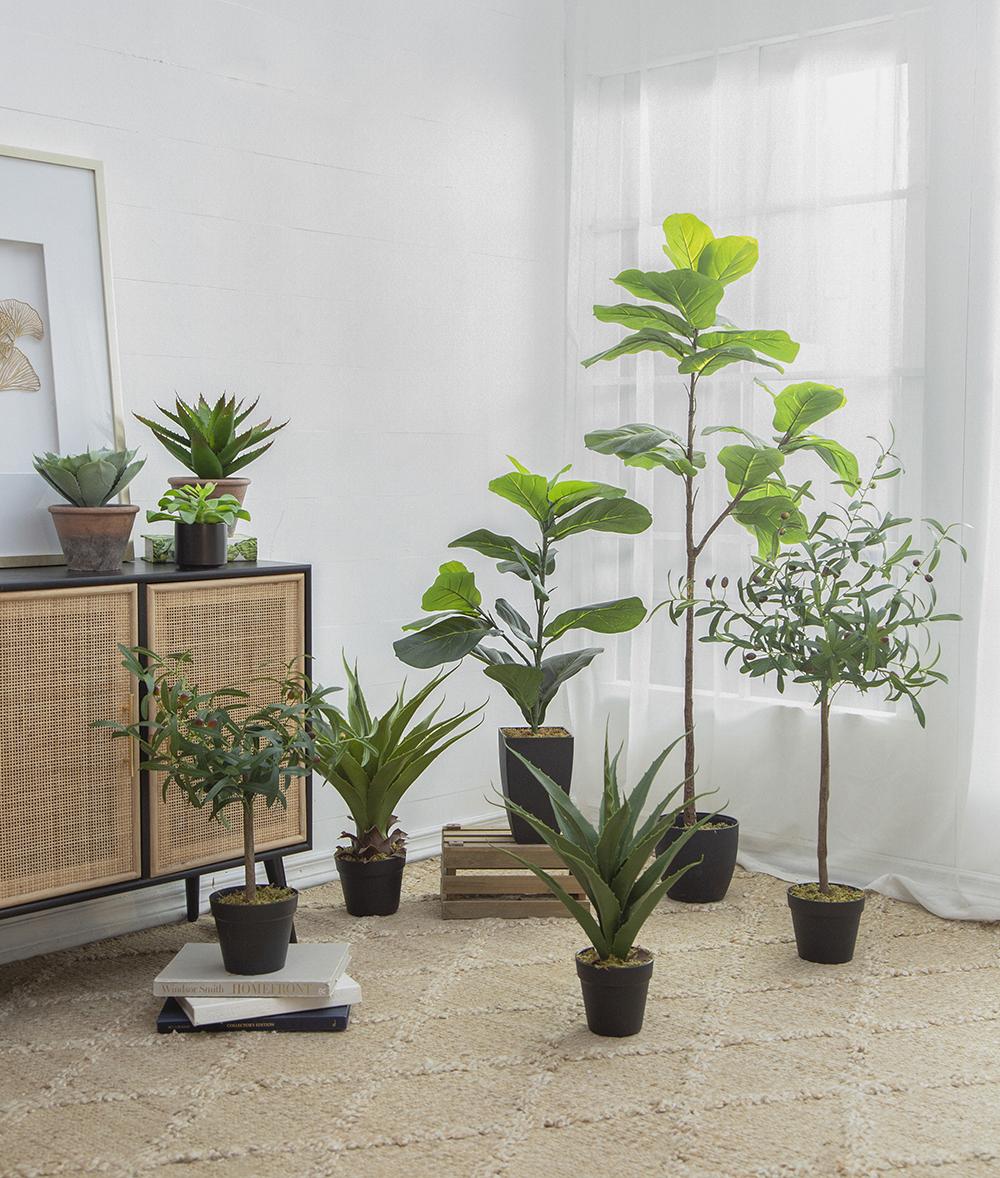 20" x 16" x 35" Artificial Fiddle-Leaf Fig Potted Plant