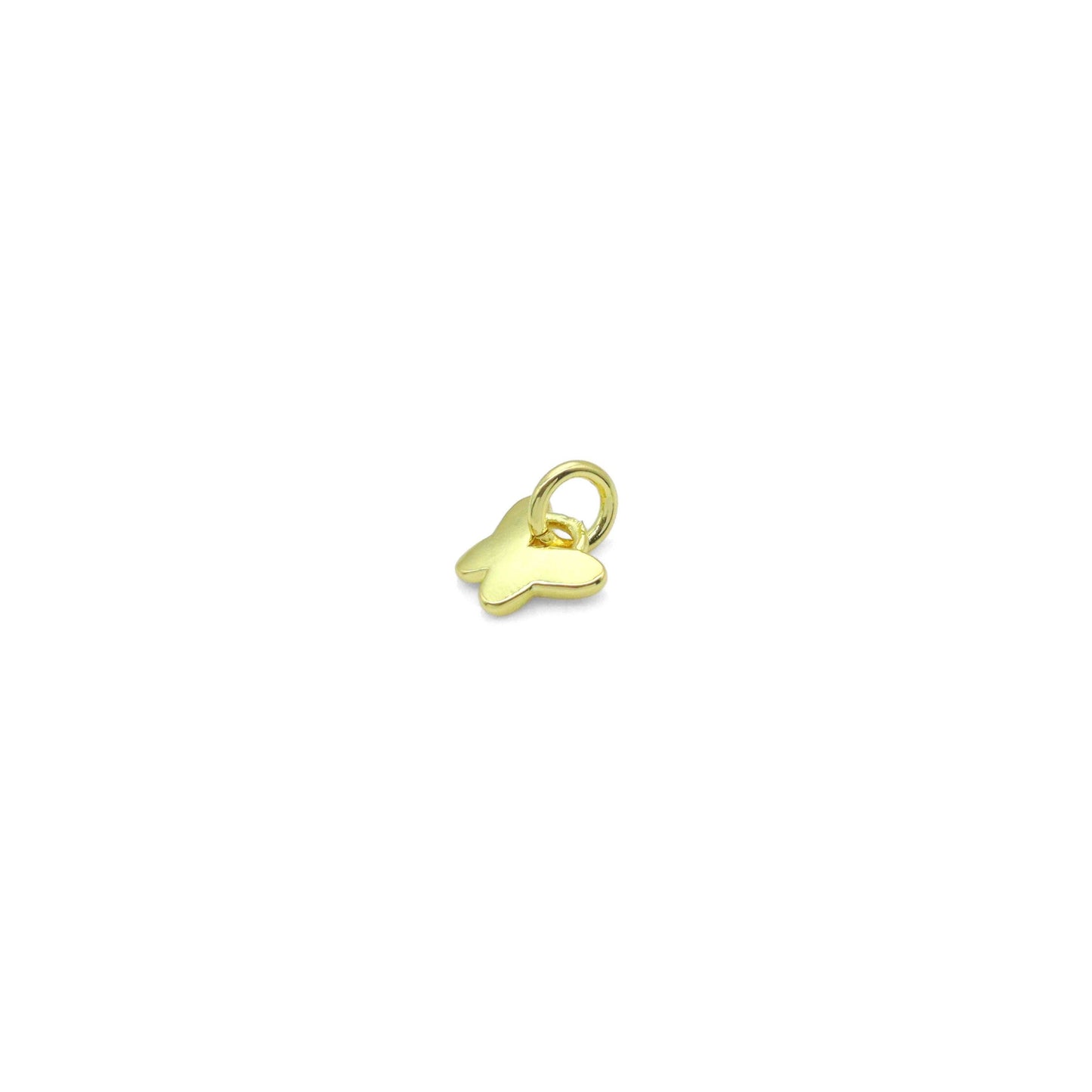 Tiny Gold Butterfly Shape Charm Pendant, Sku#LK1056