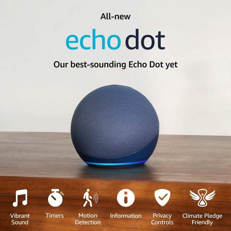 Echo Dot 5ème génération 2022 avec Alexa (Reconditionné)