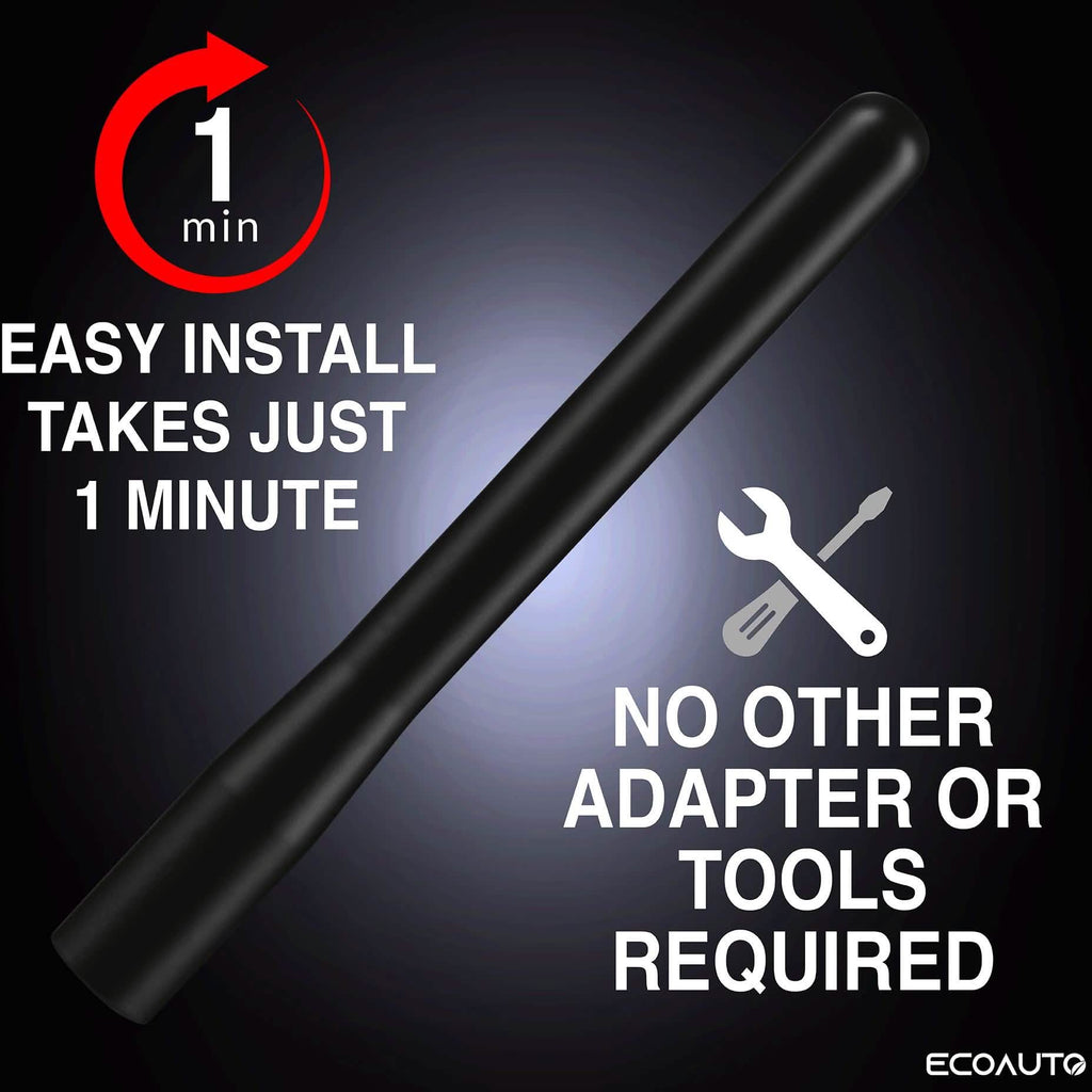 Antenne EcoAuto compatible avec Ford F150 F250 F350 Super Duty, Bronco, Raptor et Dodge RAM Truck Antenne Courte