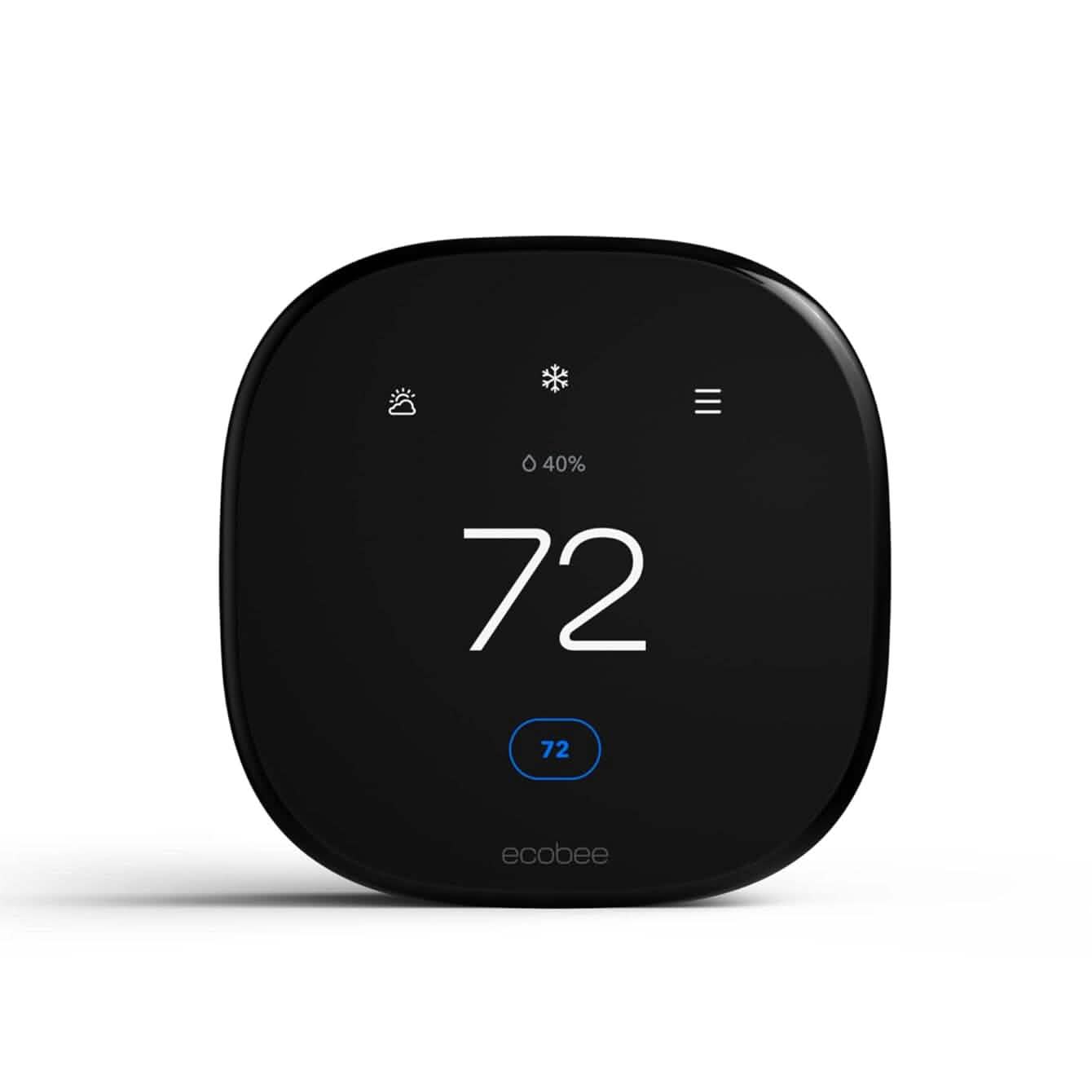 ecobee New Smart Thermostat Enhanced - Programmable Wifi Thermostat - Works with Siri, Alexa, Google Assistant - Energy Star Certified - Smart Home  (Refurbished)