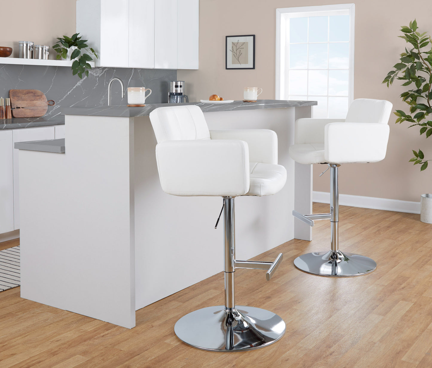 Stout Contemporary Adjustable Barstool with Swivel