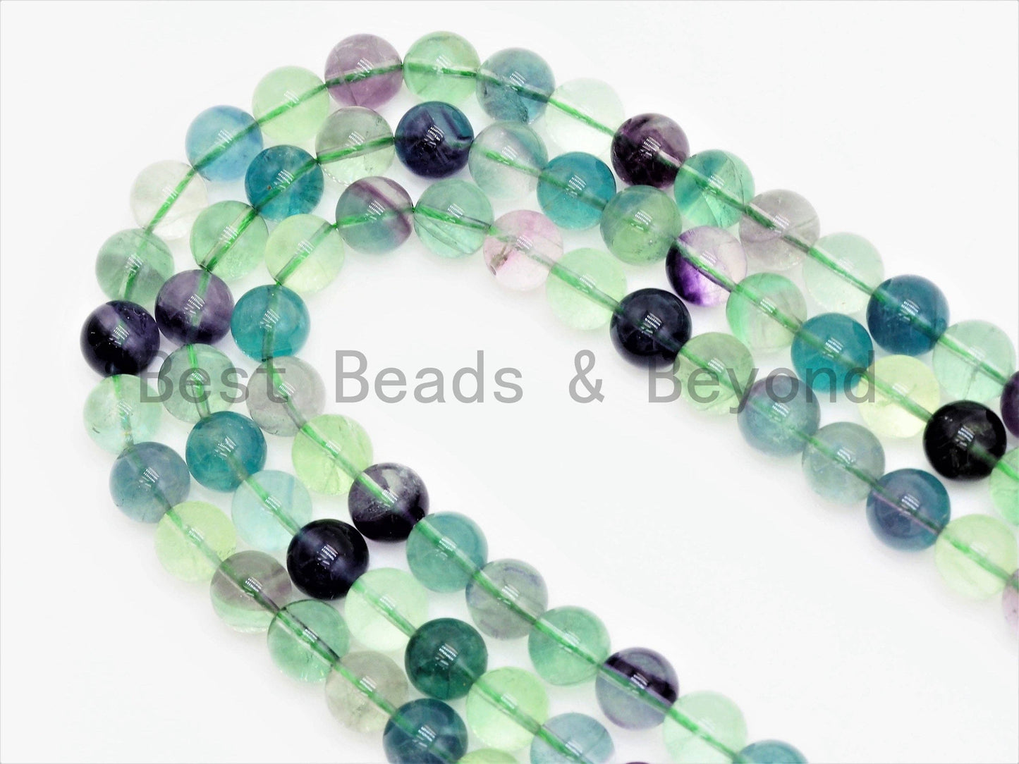 Natural Rainbow Fluorite beads, High Quality Intense Color Round Smooth 6mm/8mm/10mm/12mm, Fluorite Beads, 15.5inch strand, SKU#U337
