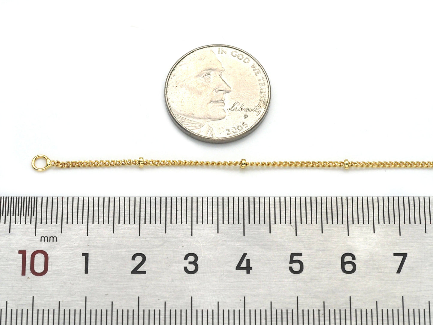 14.5inch Dainty Link Satalite Chain Necklace, sku#JL160