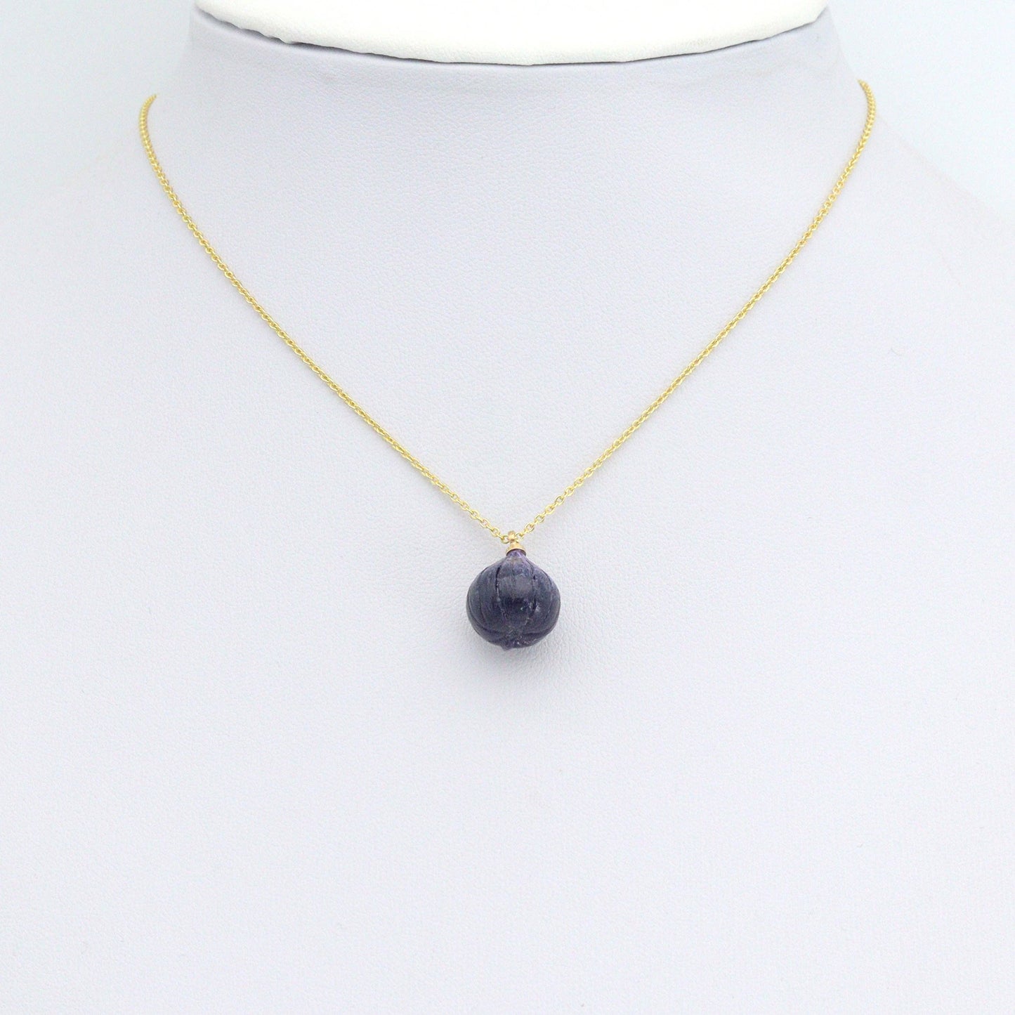 Enamel Gold Fig Charm Pendant,Sku#LK1241
