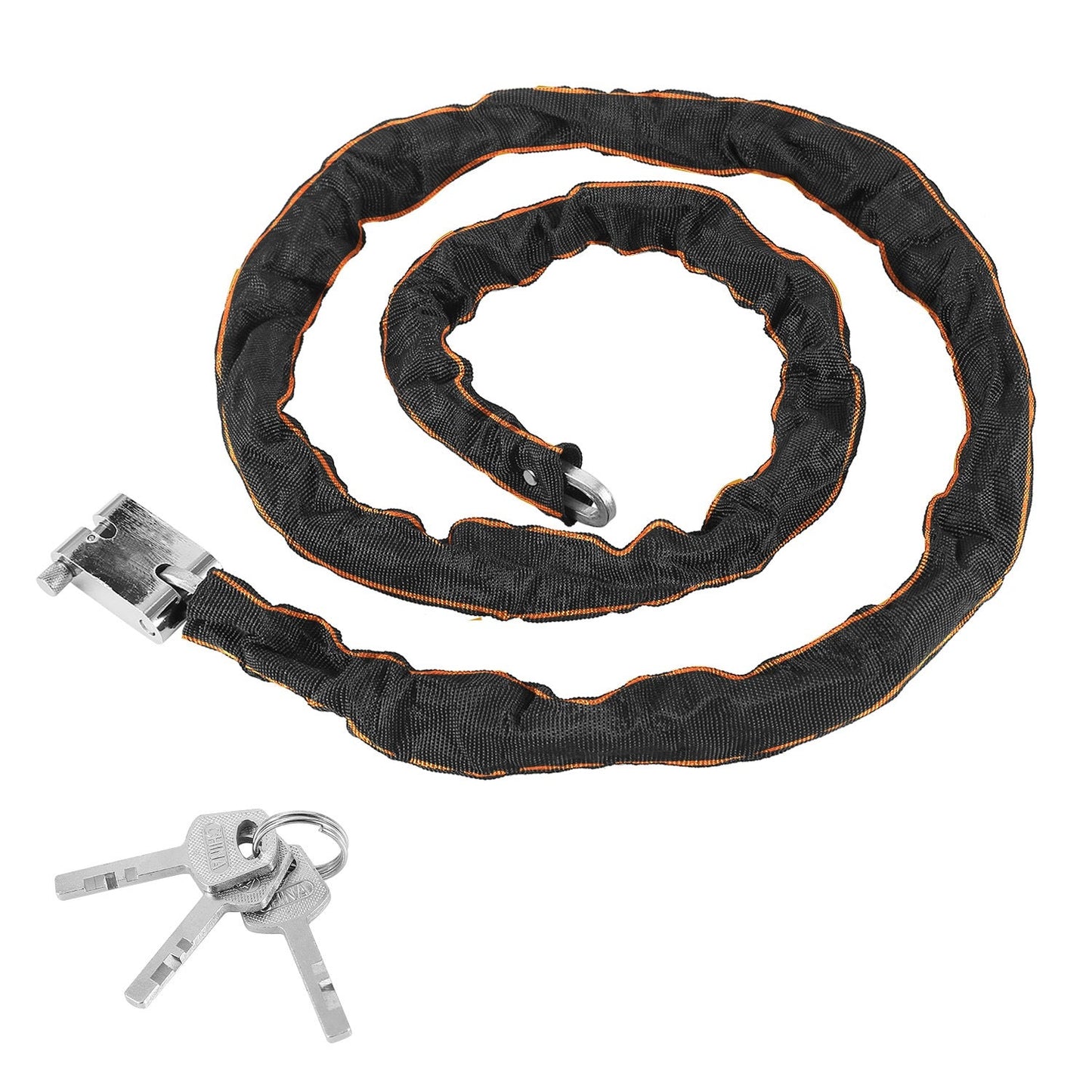 Bike Chain Lock with 3 Keys for Everyday Bicycle Security