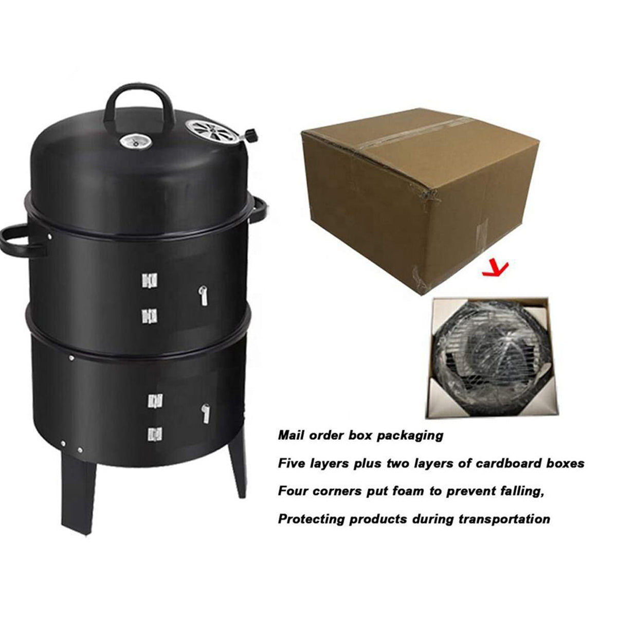Outdoor Double-Layer Grill