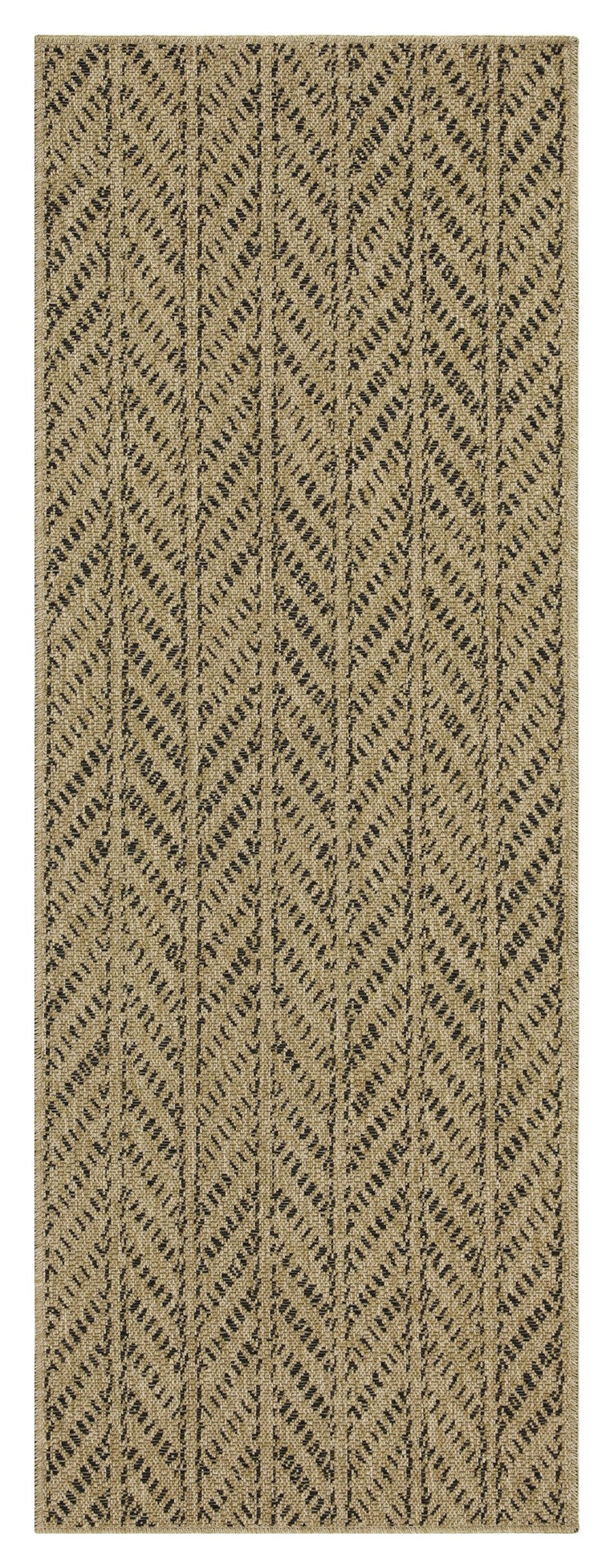 Earth GC_NTL1012 Jute/Black Indoor/Outdoor Area Rug
