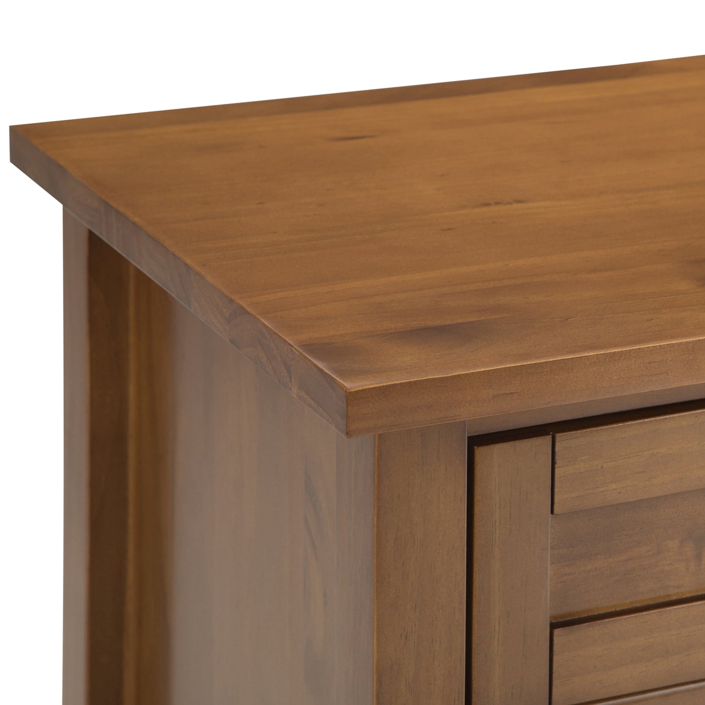 Warm Shaker Solid Wood 24 inch Wide Transitional Nightstand