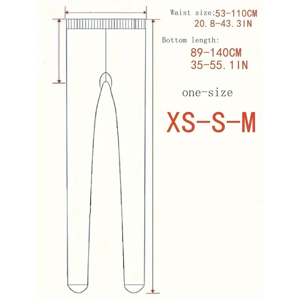Elastic Translucent Thermal Tights Pants for Women