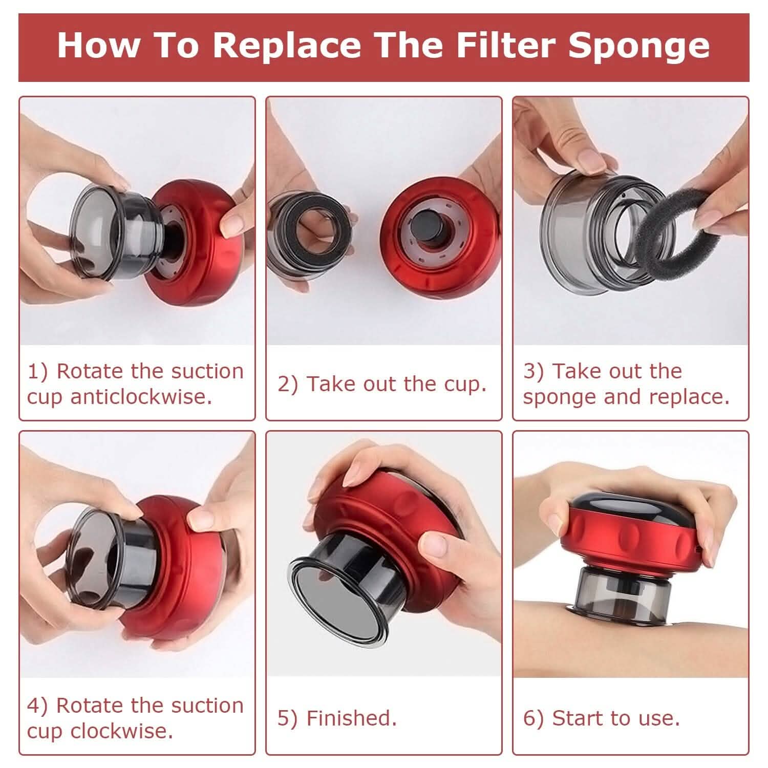 Electric Back Scraping Machine Vacuum Therapy Cupping Device