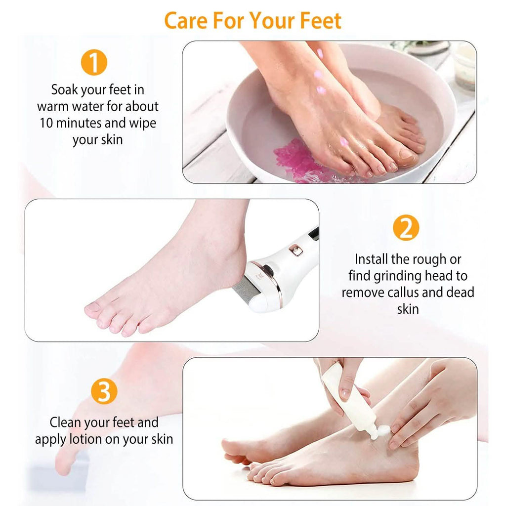 Electric Callus Remover USB Rechargeable Foot Scrubber
