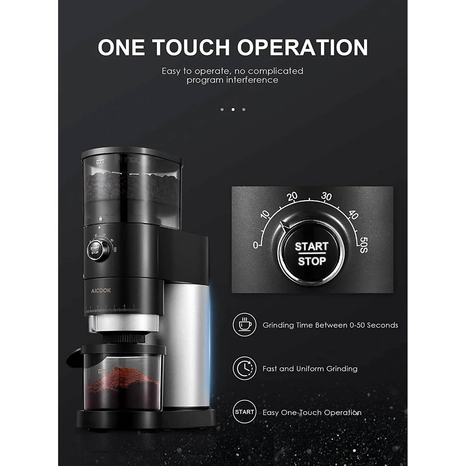 Electric Conical Burr Coffee Grinder