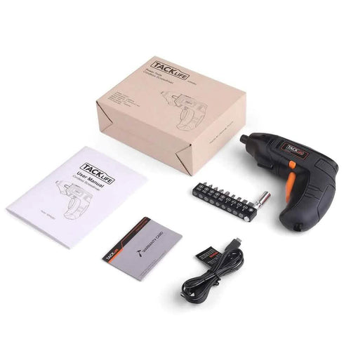 Tournevis électrique sans fil rechargeable avec lumière LED